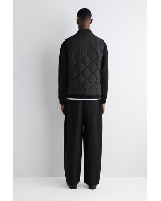 COS Black Quilted Down Gilet for men