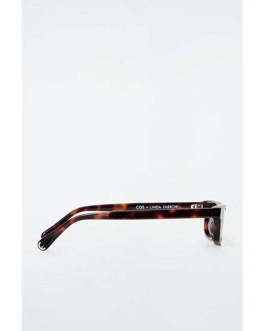 COS White Scope Sunglasses for men