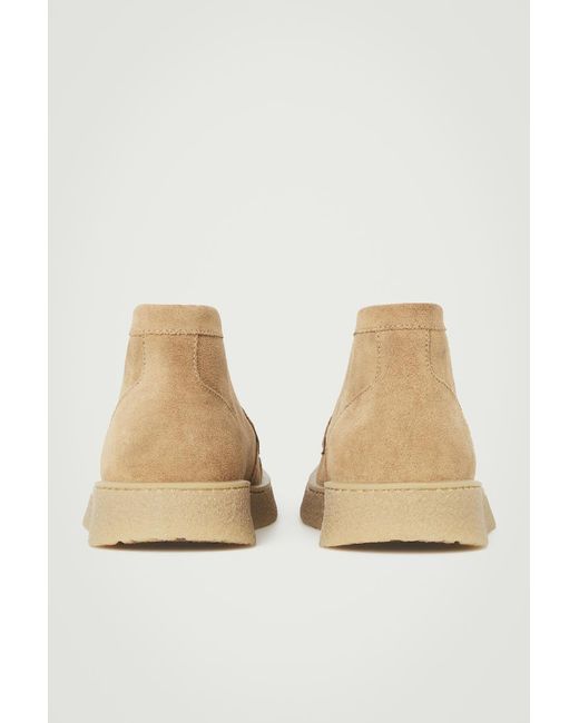COS Natural Suede Desert Boots for men