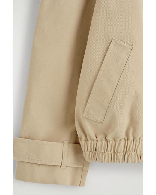 COS Natural Rounded Cotton Blouson Jacket