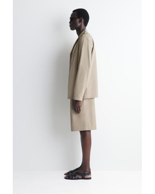 COS Natural Unstructured Cotton-Blend Blazer for men