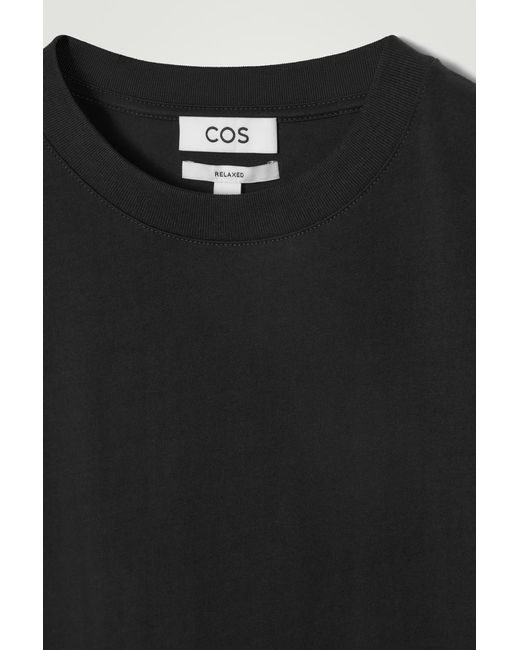 COS Black Relaxed Cotton-crepe Vest for men