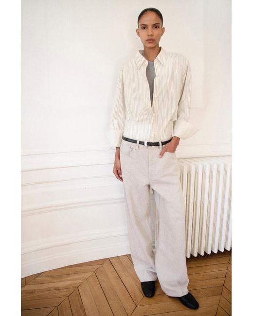COS Natural Facade Straight-Leg Jeans