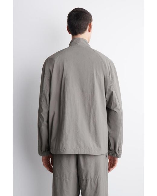COS Gray Technical Nylon Sports Jacket for men