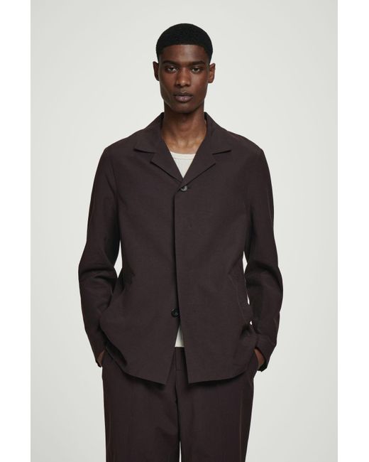 COS Black Unstructured Three-button Blazer for men