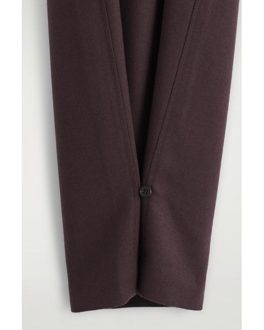 COS Red Wool-Flannel Pants