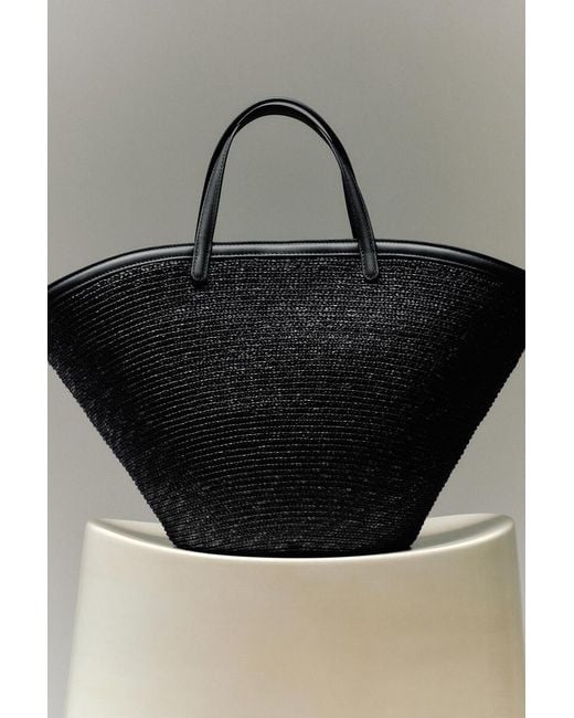 COS Black Saltwater Tote Bag