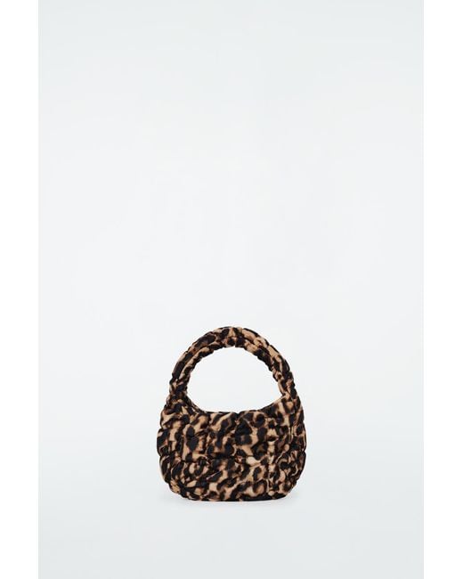 COS Black Quilted Micro Bag