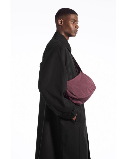 COS Purple Crossbody Saddle Bag - Nylon for men