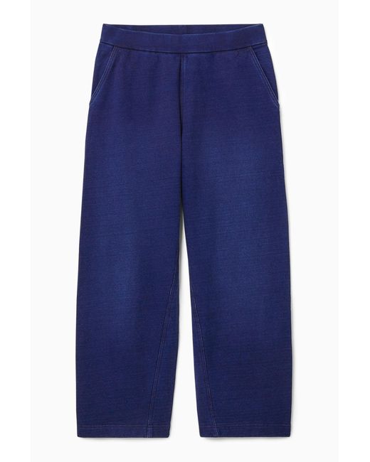 COS Blue Relaxed Wide-leg JOGGERS