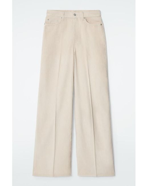 COS Natural Tide Corduroy Wide-Leg Jeans