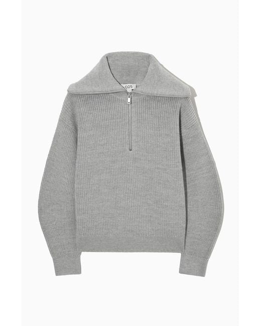 Cos strickpullover mit reissverschluss Clearance