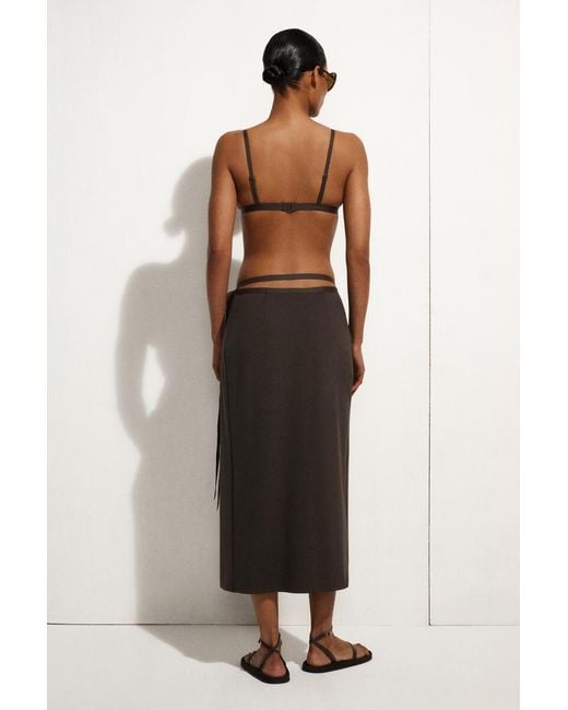 COS Black Sarong Wrap Skirt
