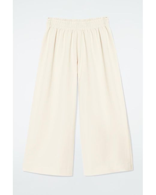 COS Natural Elasticated Cotton Culottes