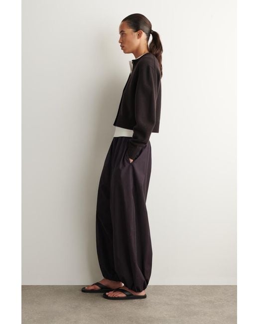 COS Black Merino Wool Cardigan