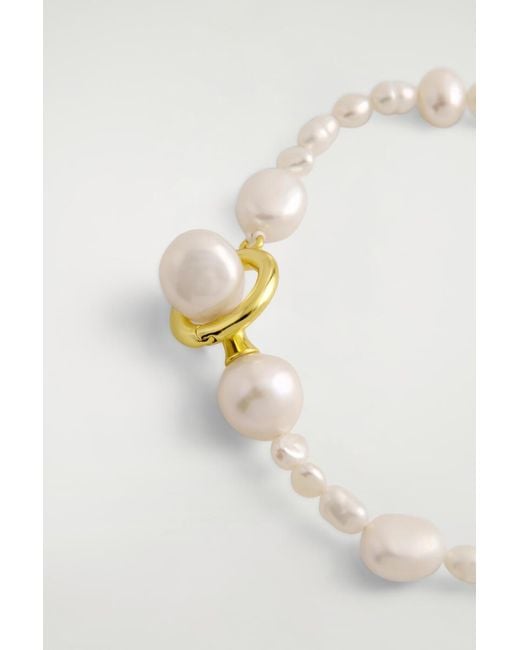 COS White Irregular Freshwater Pearl Bracelet