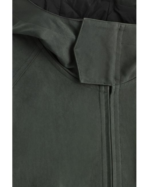COS Green Technical Cotton Hooded Jacket for men