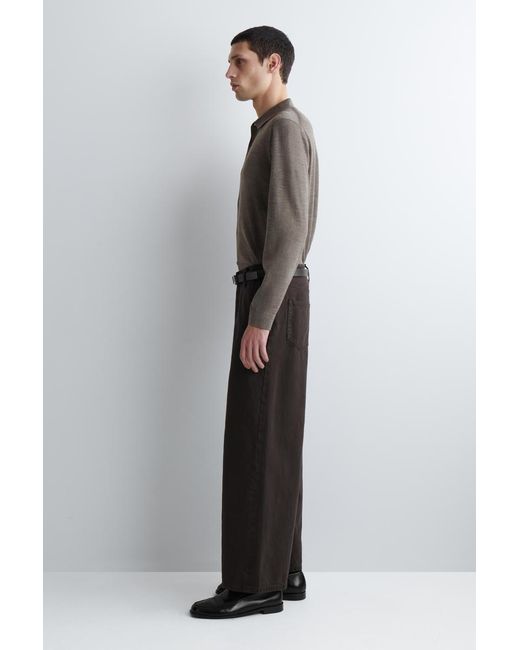 COS Black Oversized Wide-Leg Denim Pants for men