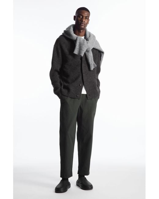 COS Gray Elasticated Twill Pants for men