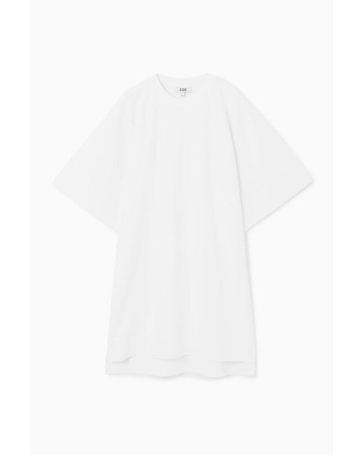 COS White T-shirt-minikleid