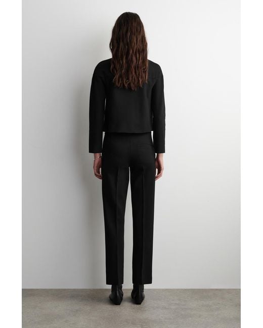 COS Black Tailored Straight-Leg Pants