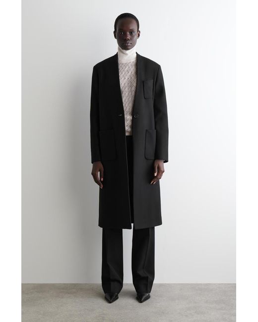 COS White Pointelle-Knit Mohair Jumper