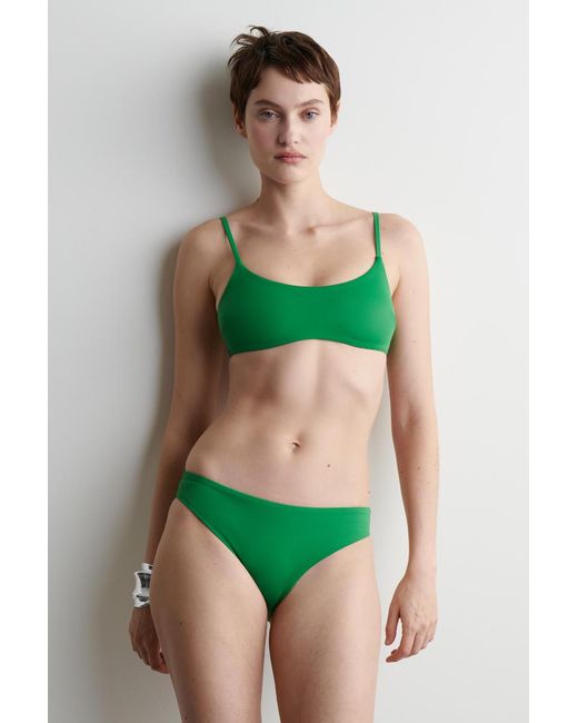 COS Green Bikinioberteil Mit Tiefem Ausschnitt