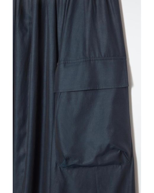 スカート COS UTILITY A-LINE MAXI SKIRT, Navy COS Utility A-line Maxi Skirt in Blue | Lyst UK