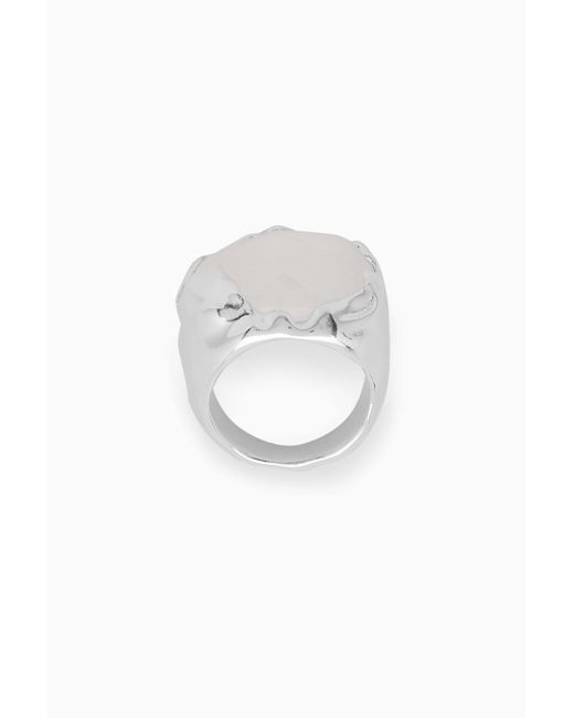 COS White Semi-precious Stone Ring