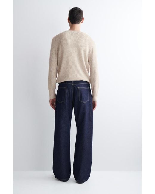 COS Blue Relaxed-Fit Bootcut Jeans for men
