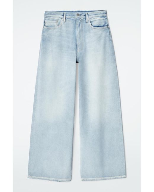COS Blue Pool Wide-Leg Jeans
