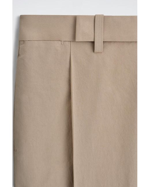 COS Natural Cotton Regular-Fit Straight-Leg Trousers for men