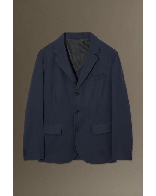 COS Blue Unstructured Lightweight Wool Blazer - Regular for men