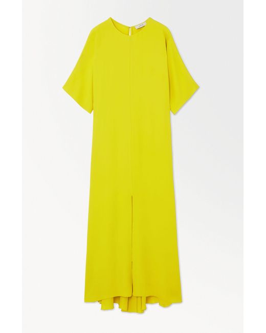 COS Yellow The Fluid T-shirt Dress