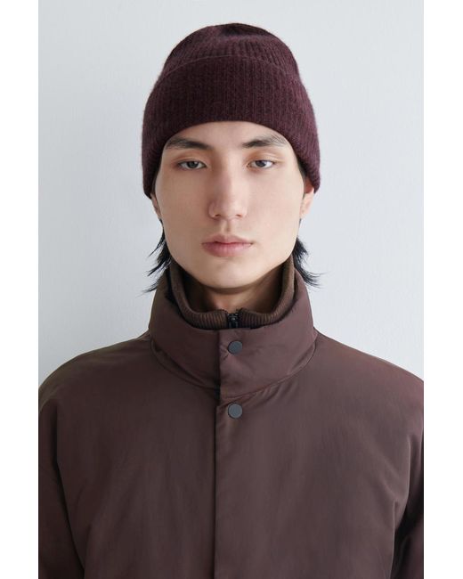 COS Red Wool-Cashmere Beanie