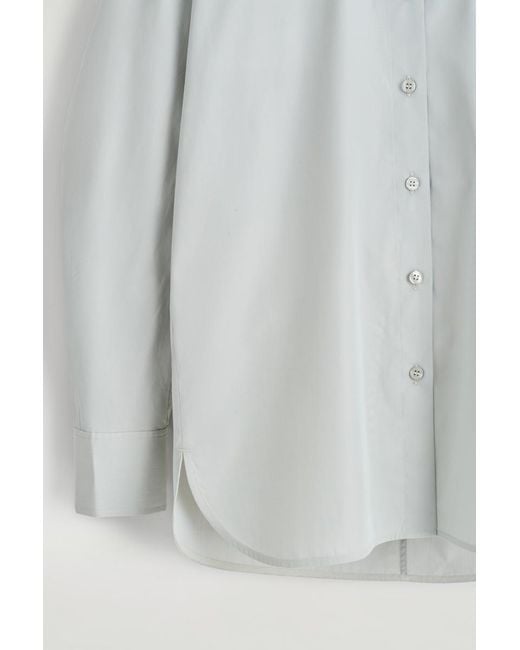 COS Gray Rounded Pima Cotton Shirt