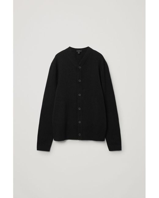 cos black cardigan
