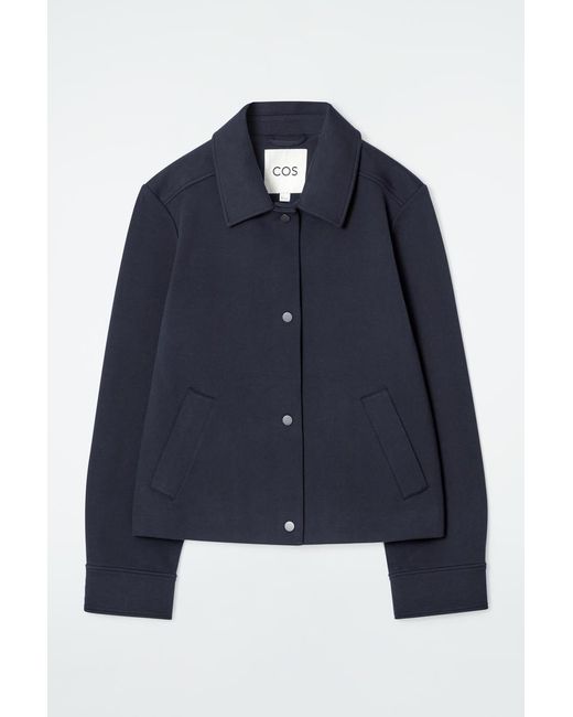 COS Blue Trapeze Utility Jacket