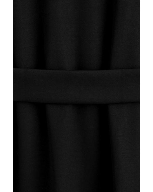 COS Black Belt-Detail Midi T-Shirt Dress