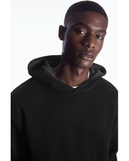 COS Double-layered Jersey Hoodie in Black for Men | Lyst UK