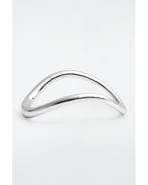 COS Metallic Curved Hinged Bangle
