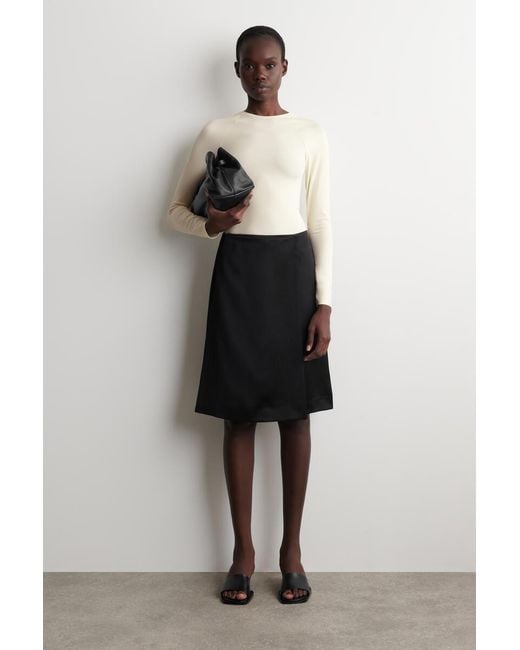 COS Natural Technical Jersey Long-Sleeved Top