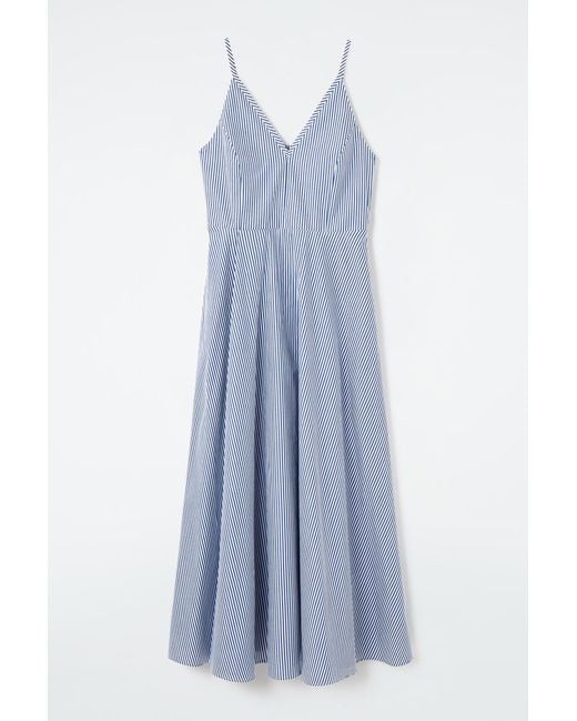 princess polly baby blue dress Shop Green Striped A-line Dress Online main image 0