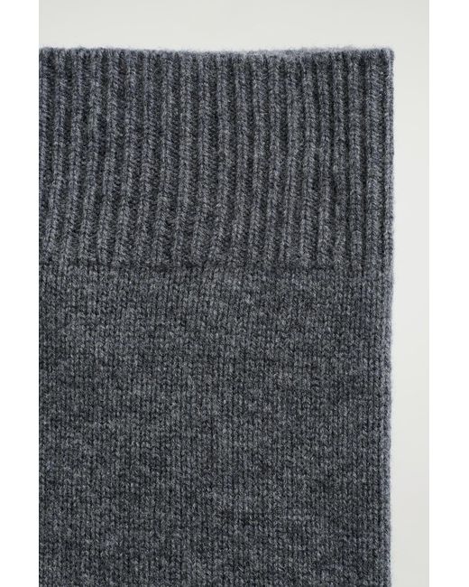 COS Gray Wool-Cashmere Snood