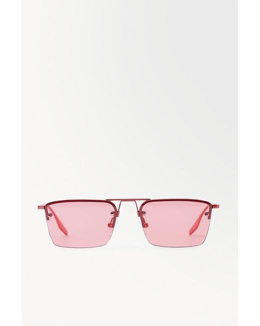 COS Pink Die Rahmenlose Sonnenbrille