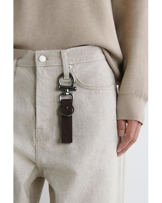 COS Schlüsselanhänger Aus Leder in Natural für Herren