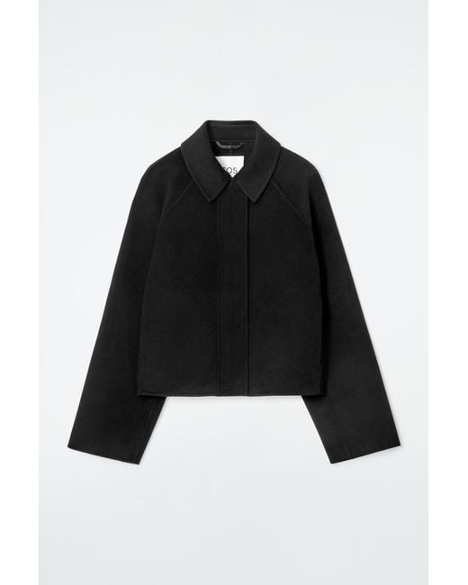 COS Black Short Double-faced Wool Jacket