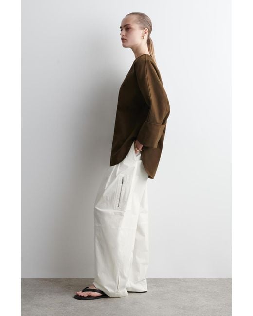 COS Natural Oversized Denim Top