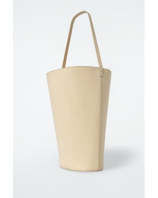 COS White Bucket Bag - Nubuck
