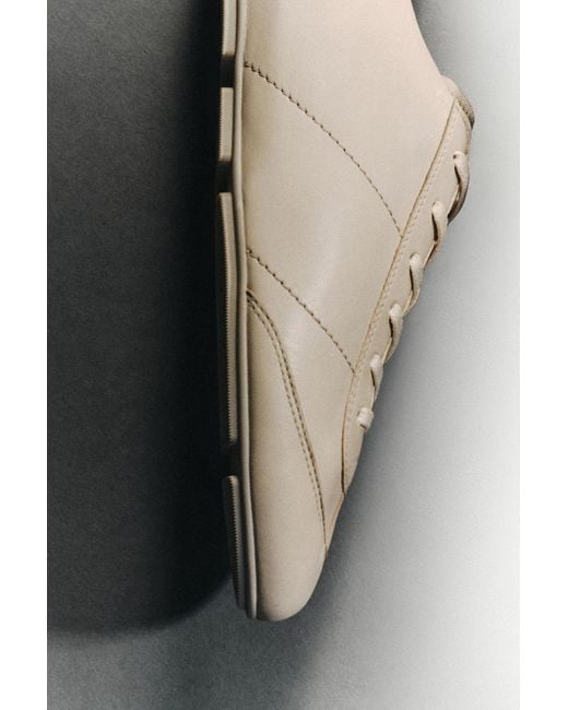 COS Natural Minimal Leather Sneakers for men